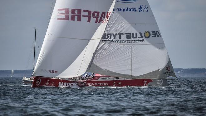 MAPFRE and Dongfeng Race Team - Volvo Ocean Race - Lorient In-Port Race © Ricardo Pinto / Volvo Ocean Race